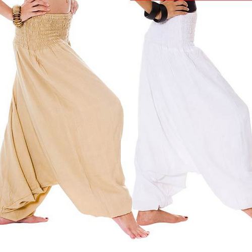 Svb Night Wear - Cotton, One Size, Beige, 38 Inch Length | Elastic Waist, Soft Fabric, Loose Fit, Breathable