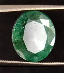 5.60 Ct Natural Lab Certified Oval Shape Colombian Emerald