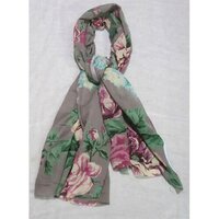 Fancy Square Scarves - Cotton, 100x100 cm , Floral Printed Design for Summer - Perfect for Comfort, Protection, and Boosting Confidence