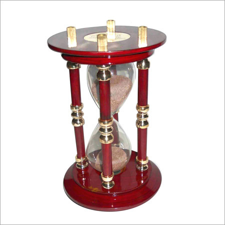 Wood Finish Brass Sand Timer