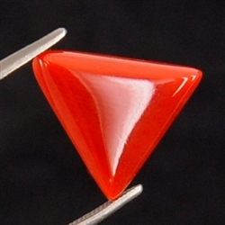 4.80ct Natural Triangle Cut Italian Coral Gemstone