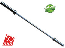 Olympic - CSR 5 (7 Ft.) - Steel, 7 Ft, 50 mm Diameter | Chrome Finish, Olympic Standard, Weightlifting Dumbbell Rod