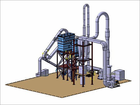 Ring Dryer - Steel, 10x5x3m | 100kg/hr Capacity, CE Compliant, 20kW Power, 90% Efficiency, Ergonomic Design, Robust Build, Efficient Drying