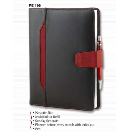 PU Cover Pocket Diary Book