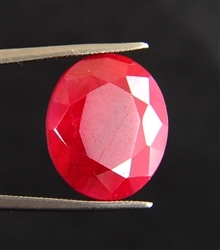 Buy Online Oval Faceted Ruby Gemstone
