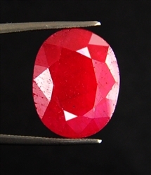 Blood Red Color Natural Ruby Gemstone