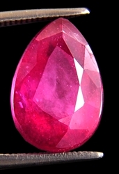 Teardrop Shape Natural Unmounted Ruby Gemstone
