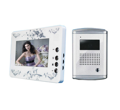 7 inch video door phone night vision with aluminium camera