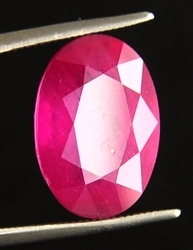 Buy Online Certified Oval Faceted Burma Mines Ruby Gemstone