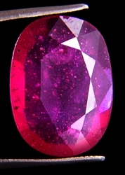 10.50 Ratti Large Oval Translucent Ruby Gemstone
