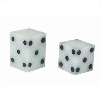 Scented Designer Candles - Natural Wax, Varying Sizes with Dice Pattern | Elegant Ambiance, Long Burn Time, Luxury Scent, Unique Design