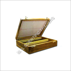 Wooden Slide Box By M. G. SCIENTIFIC TRADERS