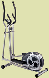 Home Series - Magnetic Elliptical Trainer 1000x540x1560 mm, Silver, 8 kg Flywheel, 8 Level Tension | Time Speed Distance Pulse Calories Display, Low Impact Cardio, Home Use