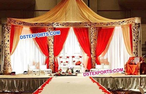 Muslim Wedding Gold Stage Set Muslim Wedding Gold Stage Set