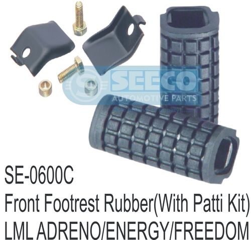 FRONT FOOTREST PATTI (WITH RUBBER KIT)