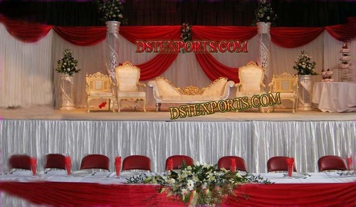 Stylish Mughal Wedding Stage 