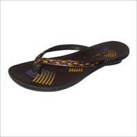 Ladies Bedroom Slippers - Pvc Material, Multiple Sizes, Brown | Soft Texture, Comfortable Fit, Floral Pattern