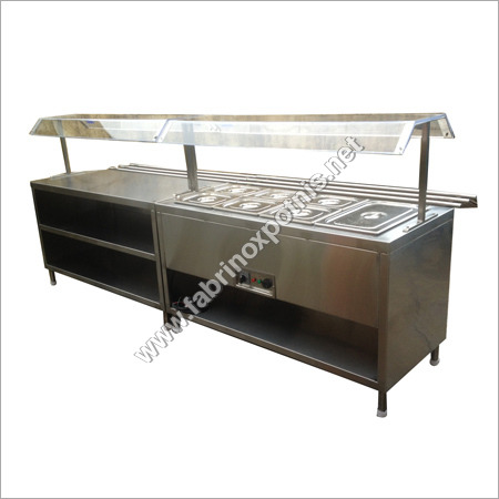 Stainless Steel Bain Marie & Serving Counter Application: Hotel