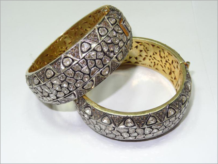 Rose Cut Diamond Kada