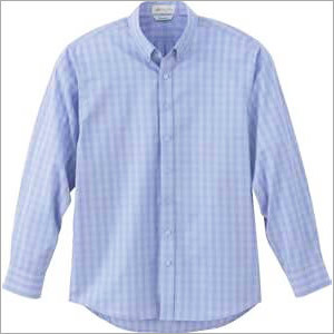 Checked Formal Shirts - Cotton Multiple Sizes Light Blue | Button Closure Button-Down Collar Stylish Comfortable Durable Trendy Regular Fit Long Sleeve