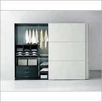 Sliding Wardrobe Doors - Wood & Glass, Variable Dimensions, White | Customizable Sizes, Durable Material, Easy Installation, Weather Resistant, Stylish Design
