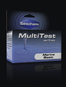Seachem MultiTest: Marine Basic - Cardboard & Plastic, 10x5x2 cm | 75+ Marine Tests, Accurate, Easy to Use