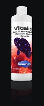 Seachem Vitality - Plastic Bottle 250ml, Liquid Supplement | Vitamins, Amino Acids, Trace Elements, Marine Fish Health, Closed System Use