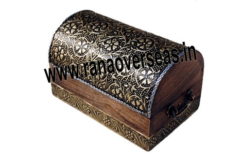 Polished Antique Look Wooden Box