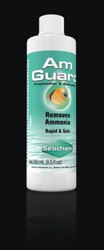 Seachem Am Guard - 250 mL White Liquid, pH Neutral | Ammonia Removal, Rapid Action, Chlorine Removal
