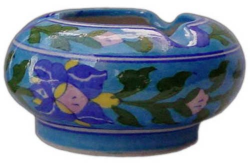 Blue Pottery Ash Tray