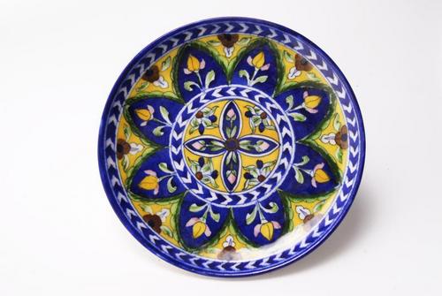 Blue Pottery Plate