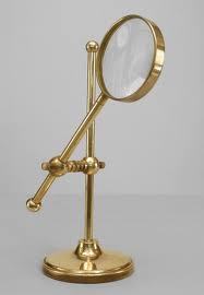 English Victorian Style Magnifying Glass on stand