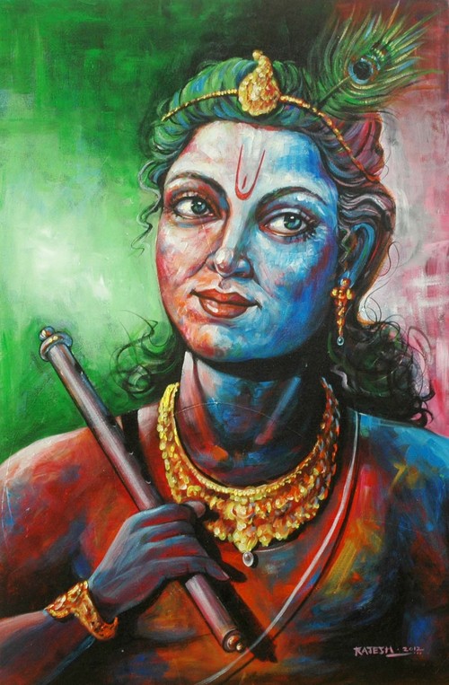 Krishna Oil Painting