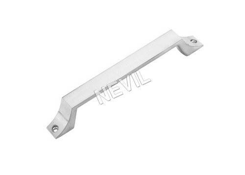 white metal handle