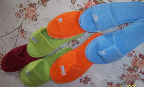 Hotel terry towel slippers