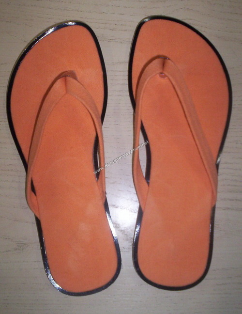 slippers in cotton canvas