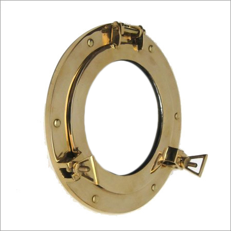 Brass Porthole Mirror