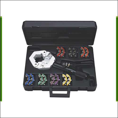 Hydraulic Hose Cripping Tool Kit - Color: Silver