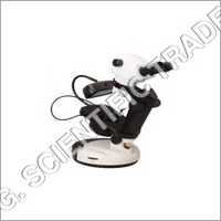 Gemology Microscope - Stainless Steel, Adjustable Eye Point Height & Angle, Black & Silver | Durable Design For Laboratory Use