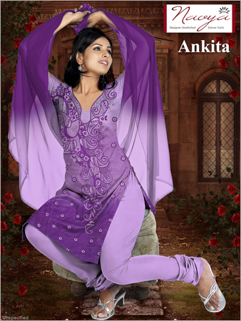 COTTON UNSTITCHED LADIES SUITS