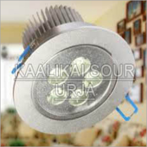 Solar Compund Light - Aluminum Alloy, 100mm Dia, Silver, 3W 12V DC, Six LEDs, Energy Efficient, Durable Design