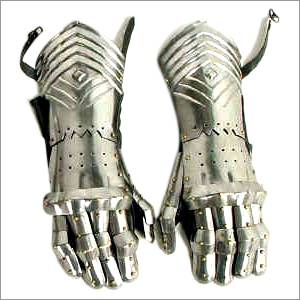 Medieval Knight Gauntlets - Metal, Varying Dimensions | Antique Look, Authentic Design, Detailed Craftsmanship, Full Hand Protection