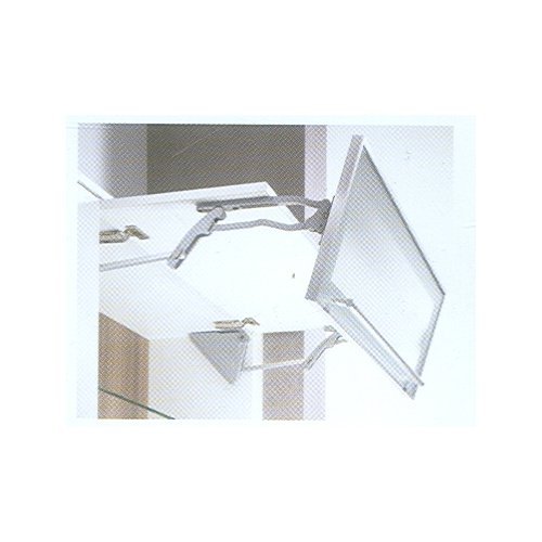 Lift Advanced HF - Aluminum Steel, Silver Finish, Centreless Hinge, 15.2 kg Capacity | Adjustable Force, Silent Closing, Easy Installation