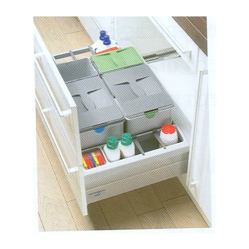 InnoFlex 900 - Grey Plastic, 900mm Cabinet Width, 470mm Drawer Depth | Space Saving, Smooth Gliding, Organized Storage