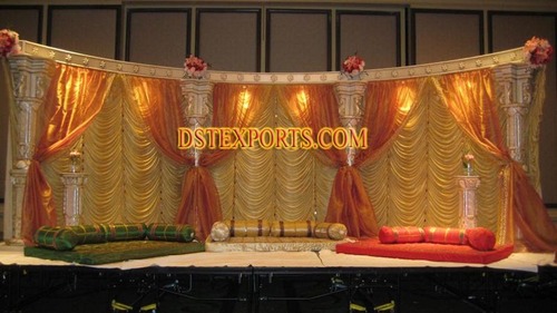 Indian Wedding Pillars Stage