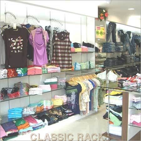 Garment Display Glass Racks Manufacturer Supplier Delhi India