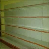 Departmental Store Display Racks - Color: White Orange