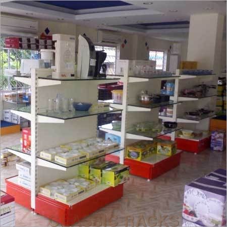 Glass Supermarket Shelf Capacity: 50 Kg/Day