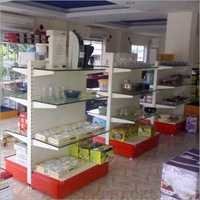 Glass Supermarket Shelf
