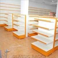 Retail Display Racks - Color: White Orange